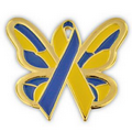 Down Syndrome Butterfly Lapel Pin